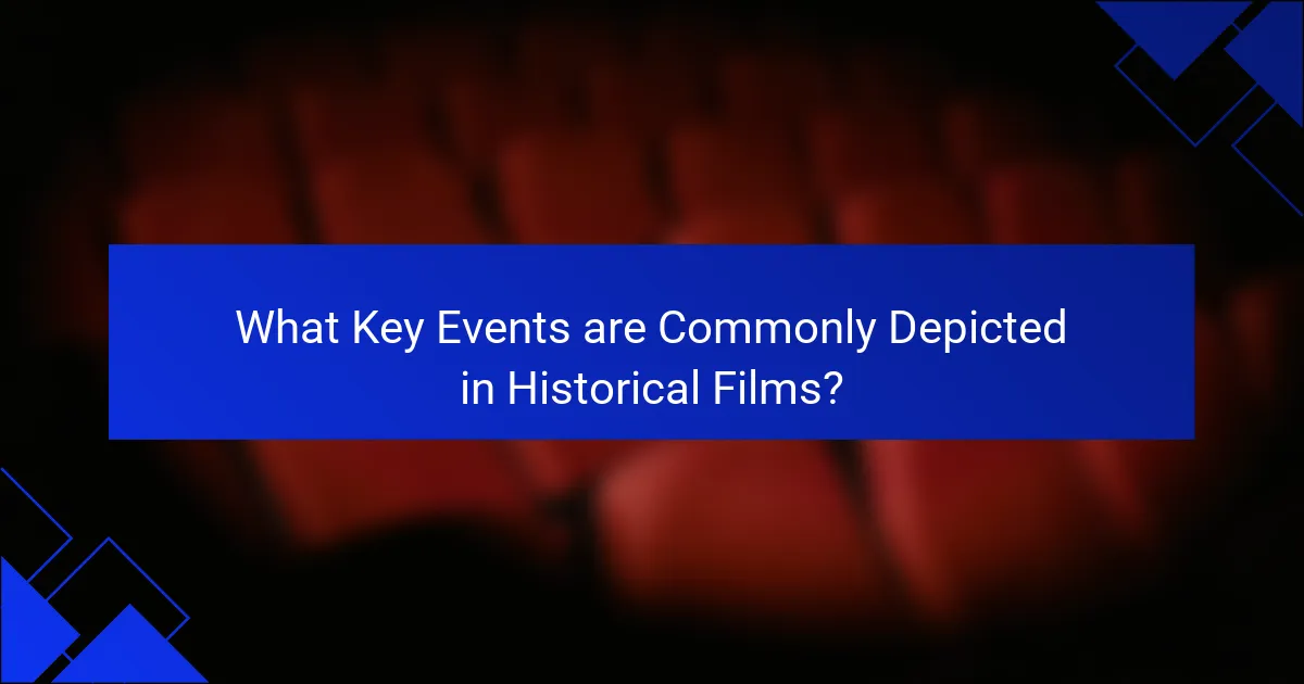 What Key Events are Commonly Depicted in Historical Films?